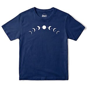 Moon Phases T-Shirt in Navy