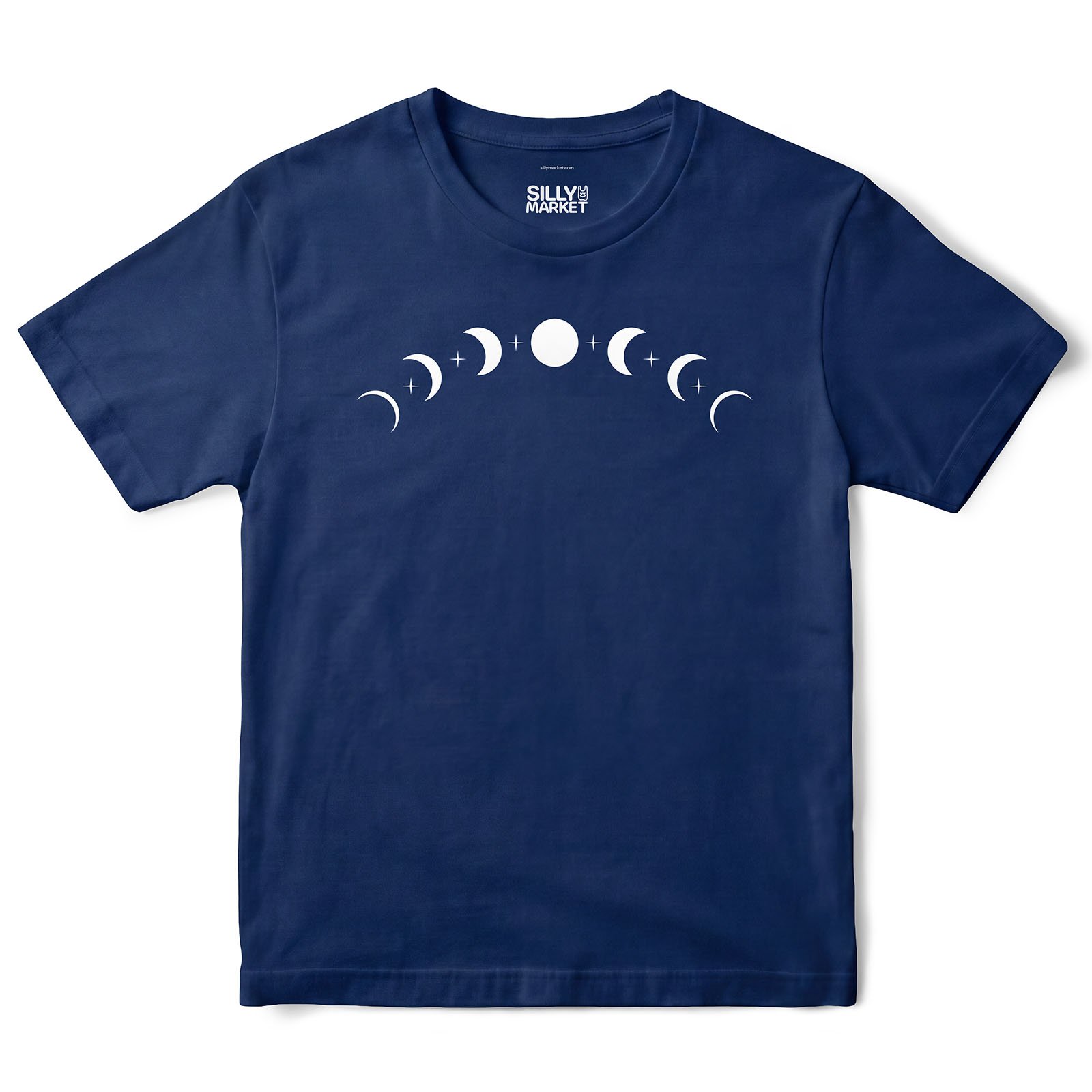 Moon Phases T-Shirt in Navy