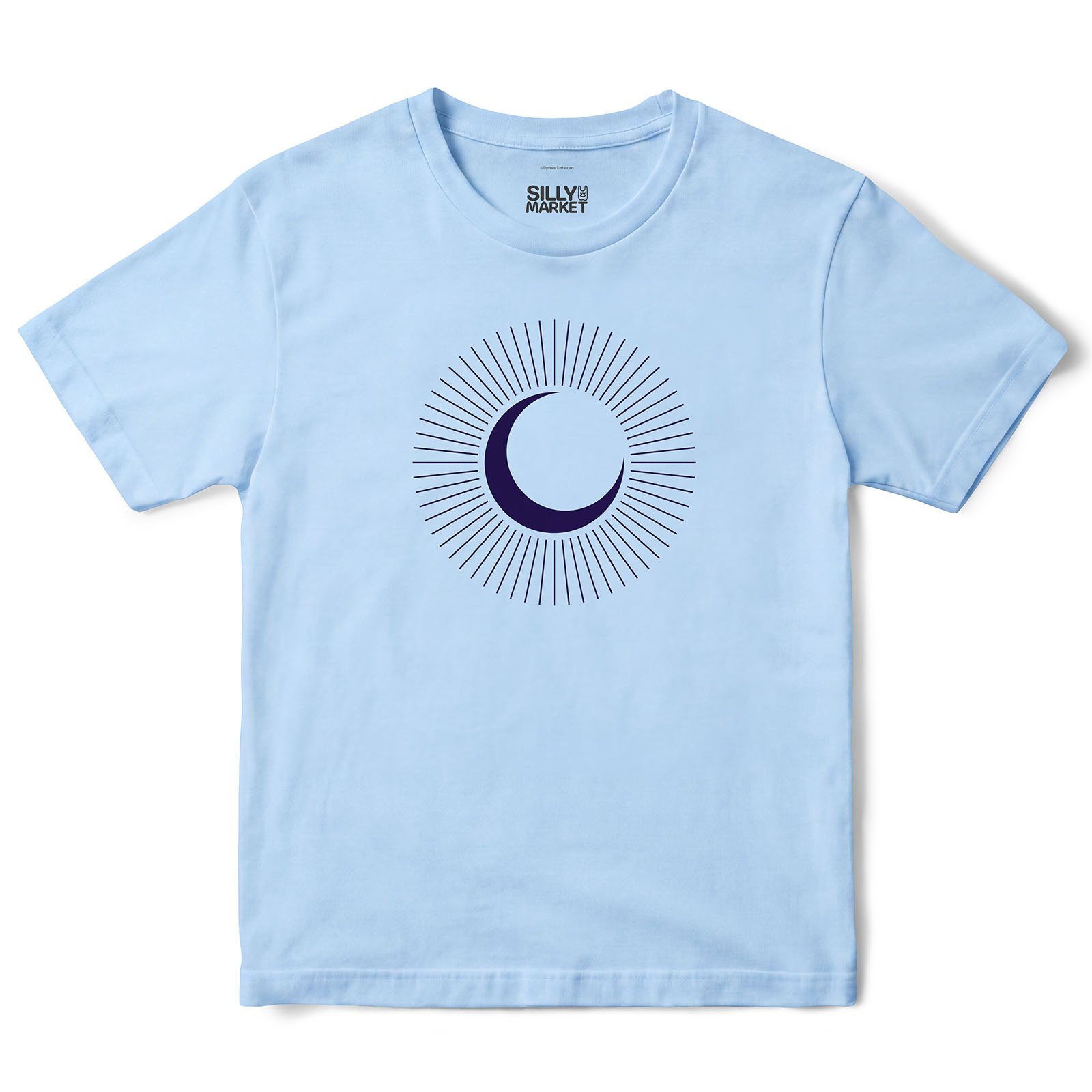 Moon Rays T-Shirt in Light Blue