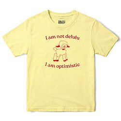 Not Delulu Sheep T-Shirt in Cornsilk