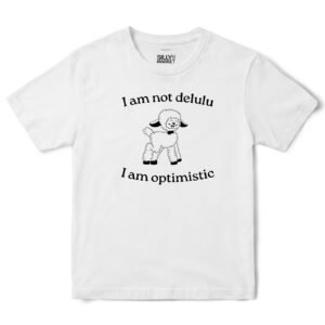 Not Delulu Sheep T-Shirt in White