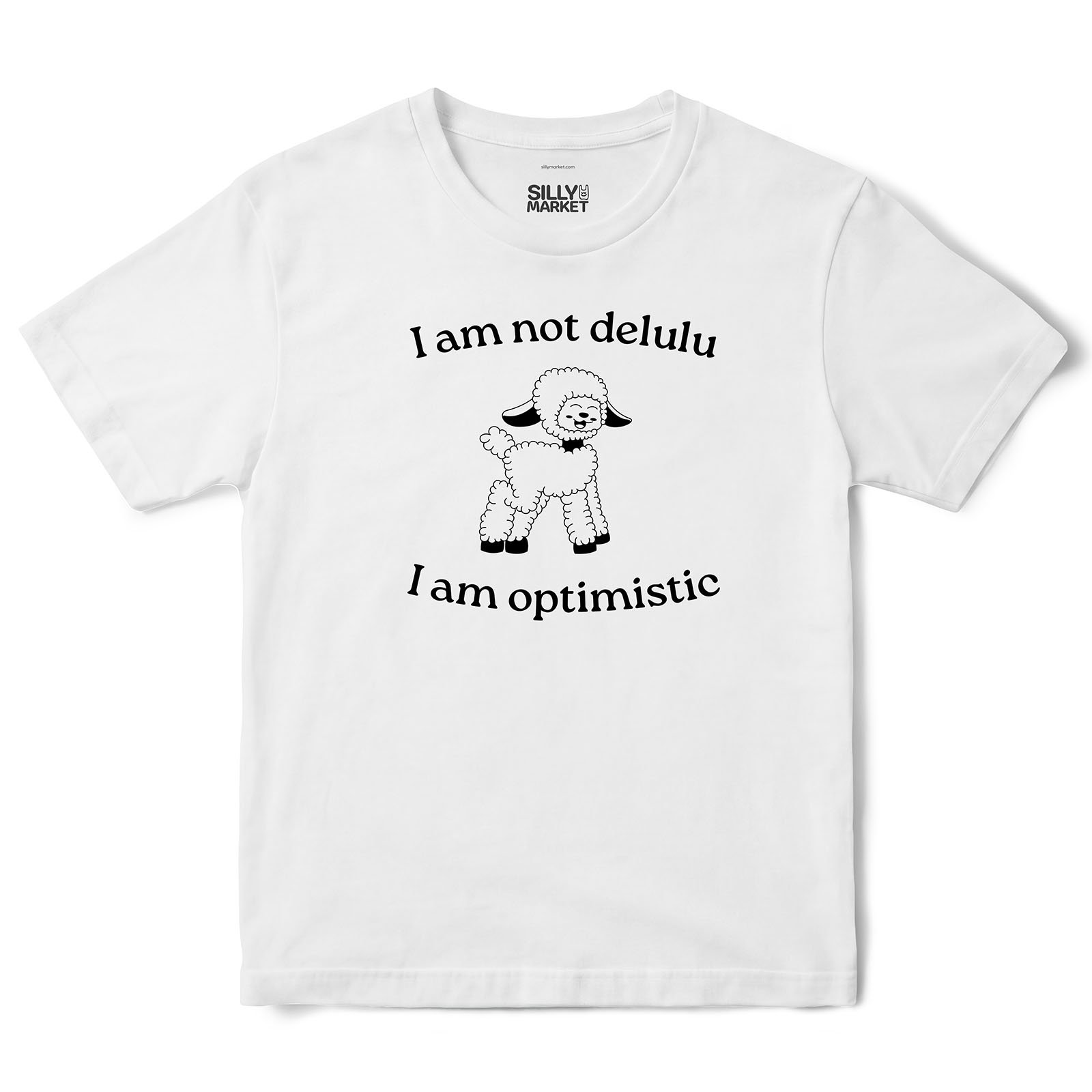 Not Delulu Sheep T-Shirt in White
