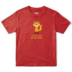 Not The Best But The Cutest Fox T-Shirt in Red
