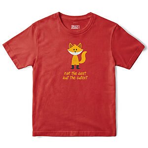Not The Best But The Cutest Fox T-Shirt in Red