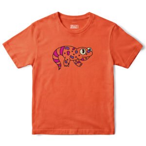Orange Lizard T-Shirt in Orange