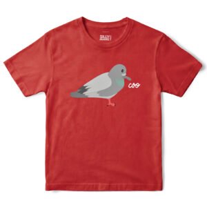 Pigeon Coo T-Shirt in Red