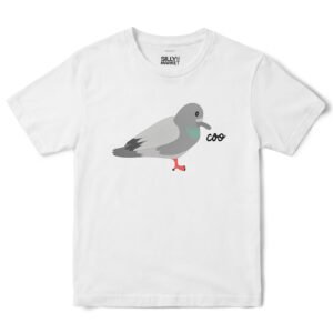 Pigeon Coo T-Shirt in White