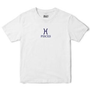 Pisces Zodiac T-Shirt in White