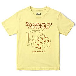 Returning To The Source Capybara T-Shirt in Cornsilk