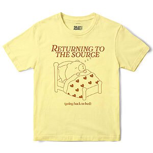Returning To The Source Capybara T-Shirt in Cornsilk