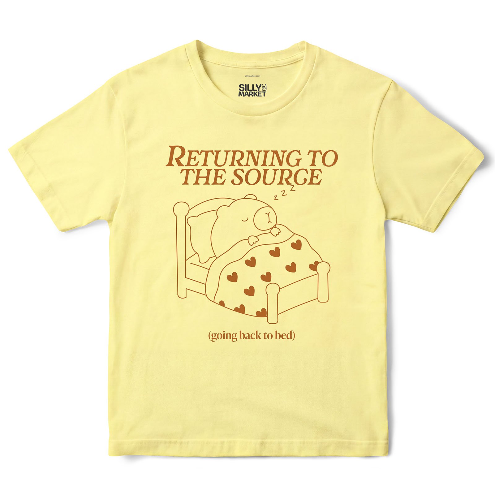 Returning To The Source Capybara T-Shirt in Cornsilk