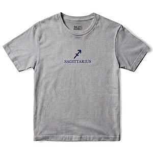 Sagittarius Zodiac T-Shirt in Sport Grey