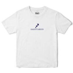 Sagittarius Zodiac T-Shirt in White