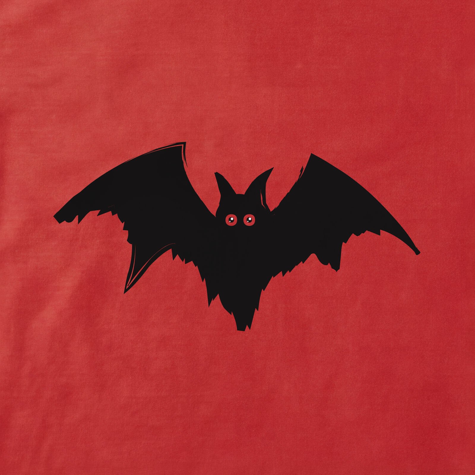 Scary Bat T-Shirt print detail in Red