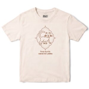 Someone Else's Problem Cat T-Shirt in Natural