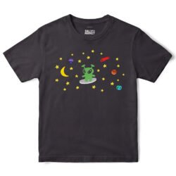 Space Runner Alien T-Shirt in Black