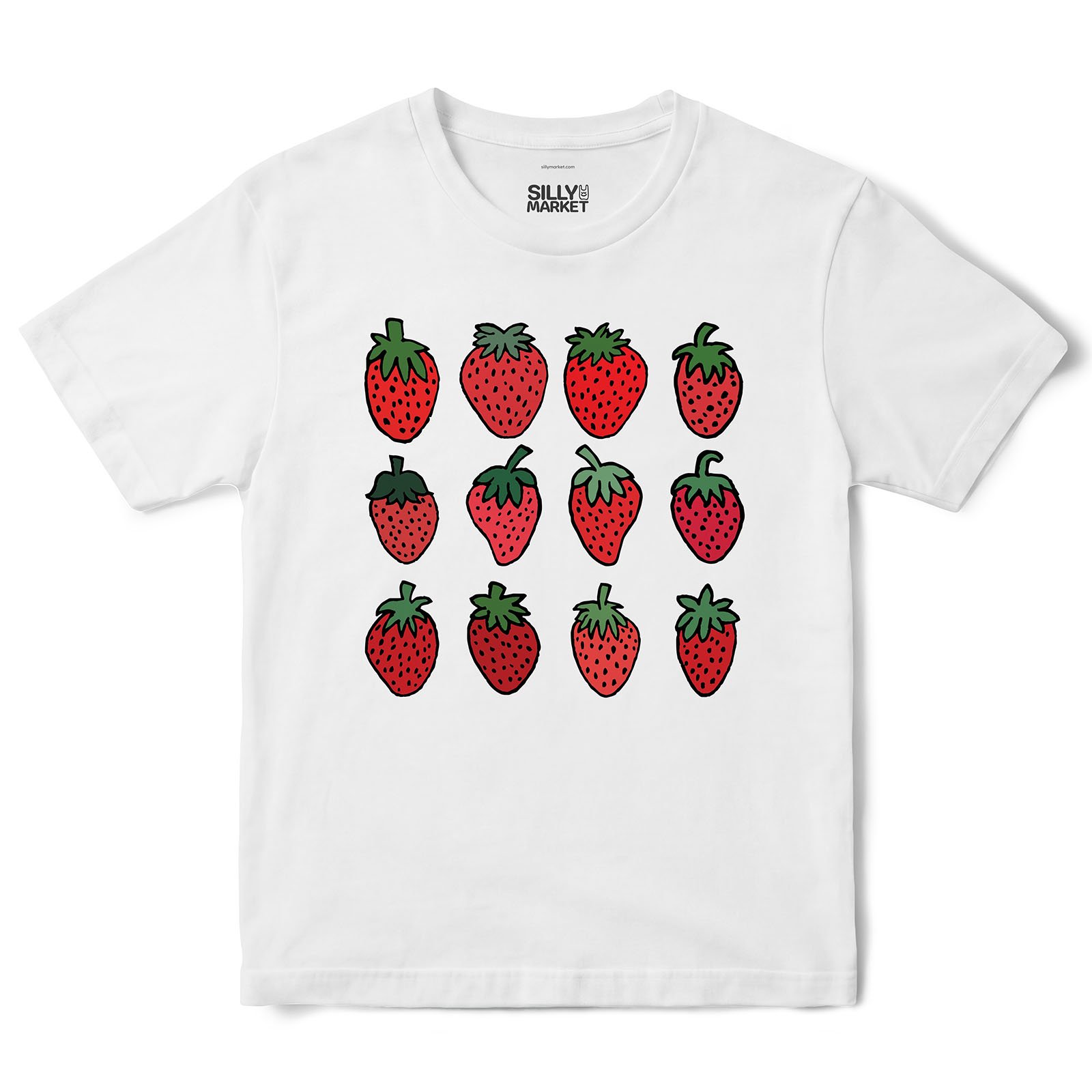 Strawberry Patch T-Shirt in White