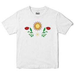 Sun And Plants T-Shirt in White