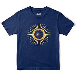 Sun Moon And Star T-Shirt in Navy