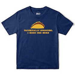 Taconically Speaking Taco T-Shirt in Navy