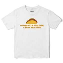 Taconically Speaking Taco T-Shirt in White