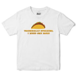 Taconically Speaking Taco T-Shirt in White