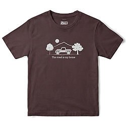 The Road Is My Home T-Shirt in Dark Chocolate