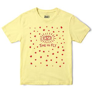 Time To Fly T-Shirt in Cornsilk