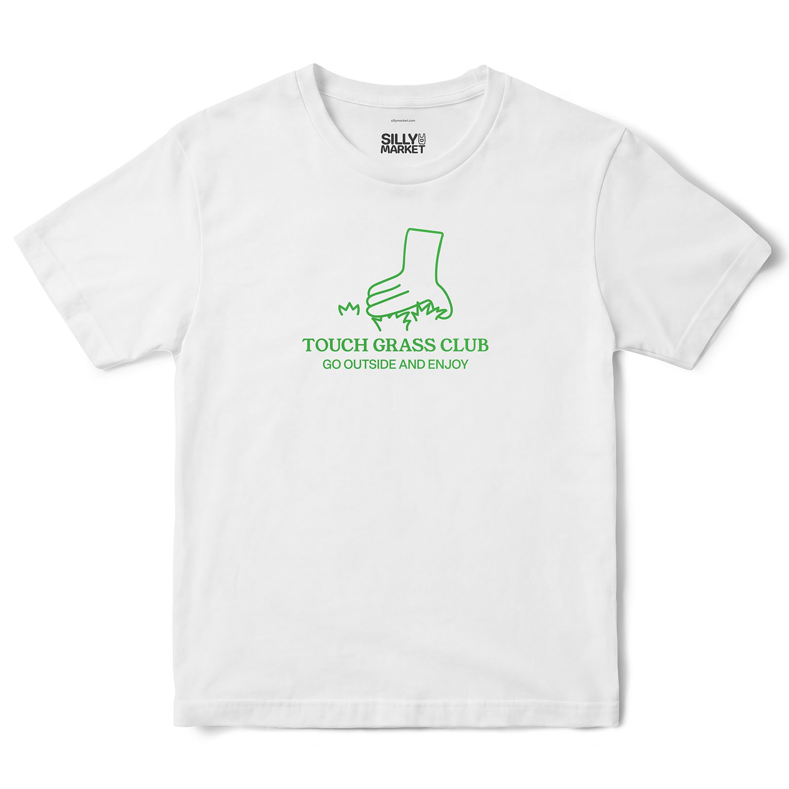 Touch Grass Club T-Shirt in White