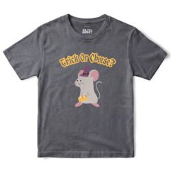 Trick Or Cheese Mouse T-Shirt in Charcoal