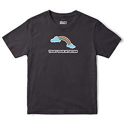 Trust Your Intuition Rainbow T-Shirt in Black