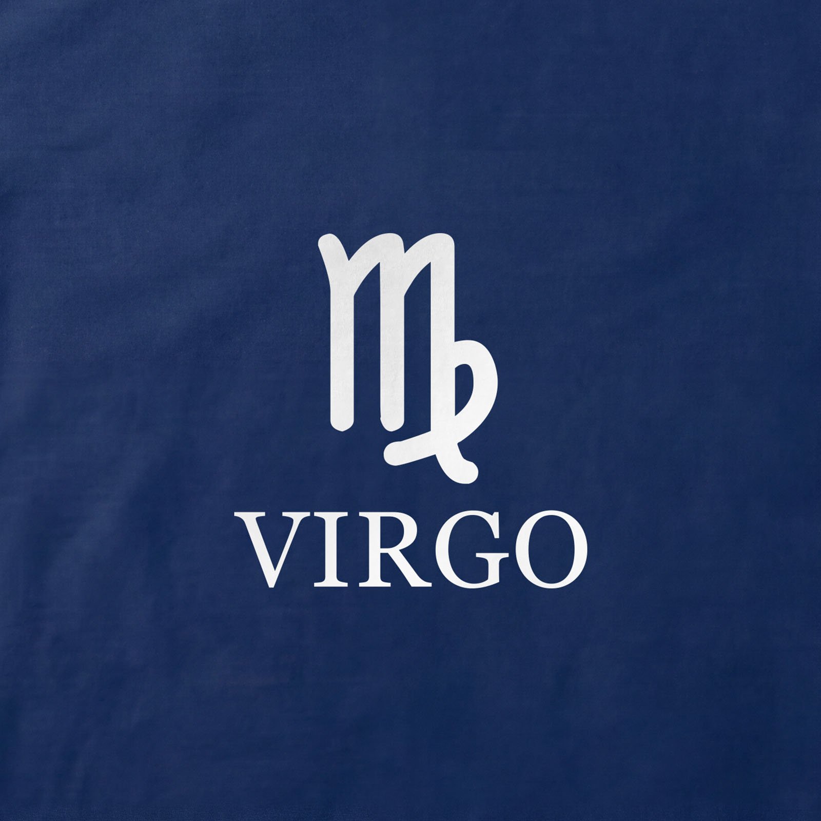 Virgo Zodiac T-Shirt print detail in Navy