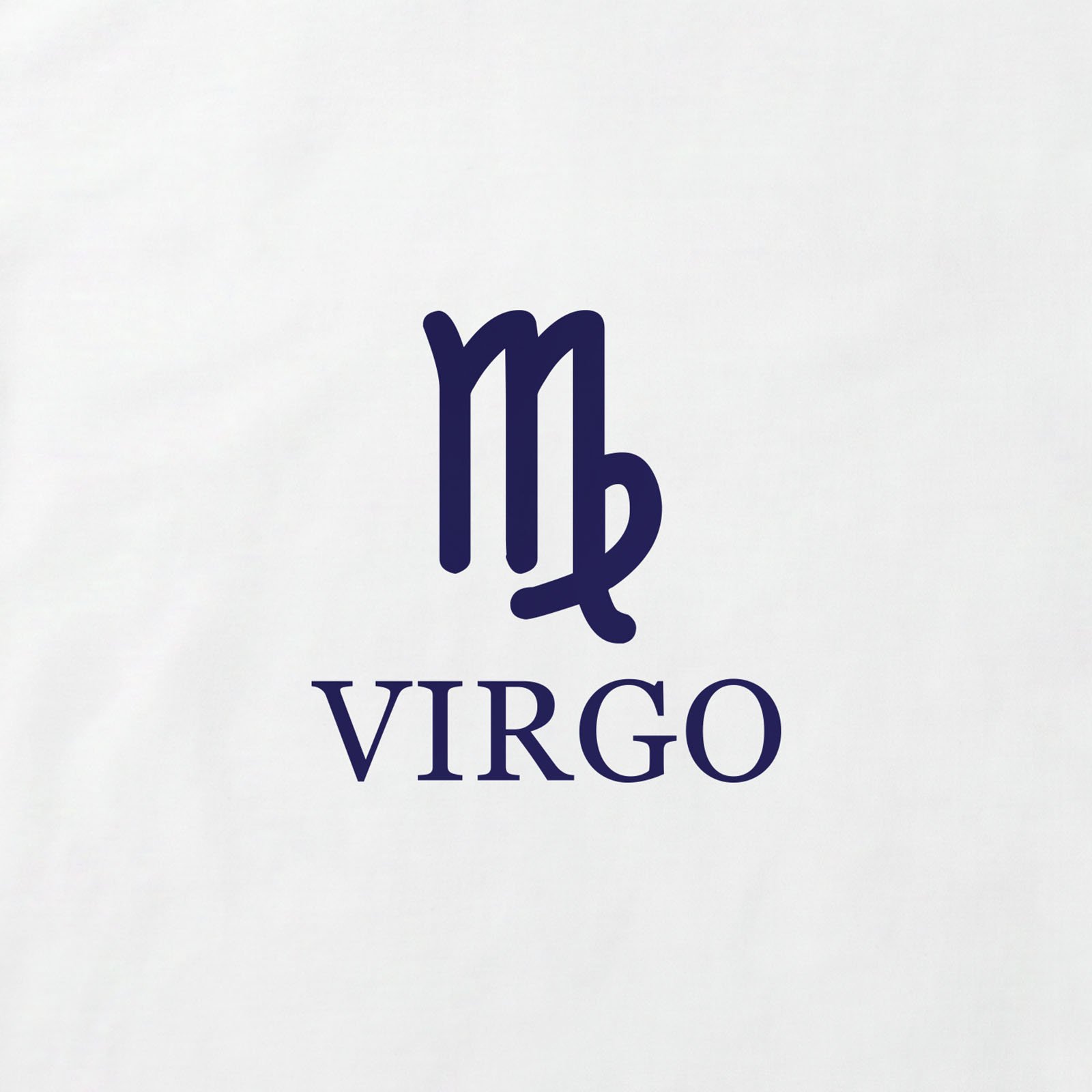 Virgo Zodiac T-Shirt print detail in White