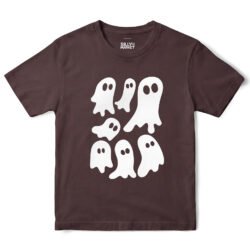 White Ghosts T-Shirt in Dark Chocolate