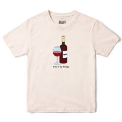 Wine Is My Therapy T-Shirt in Natural