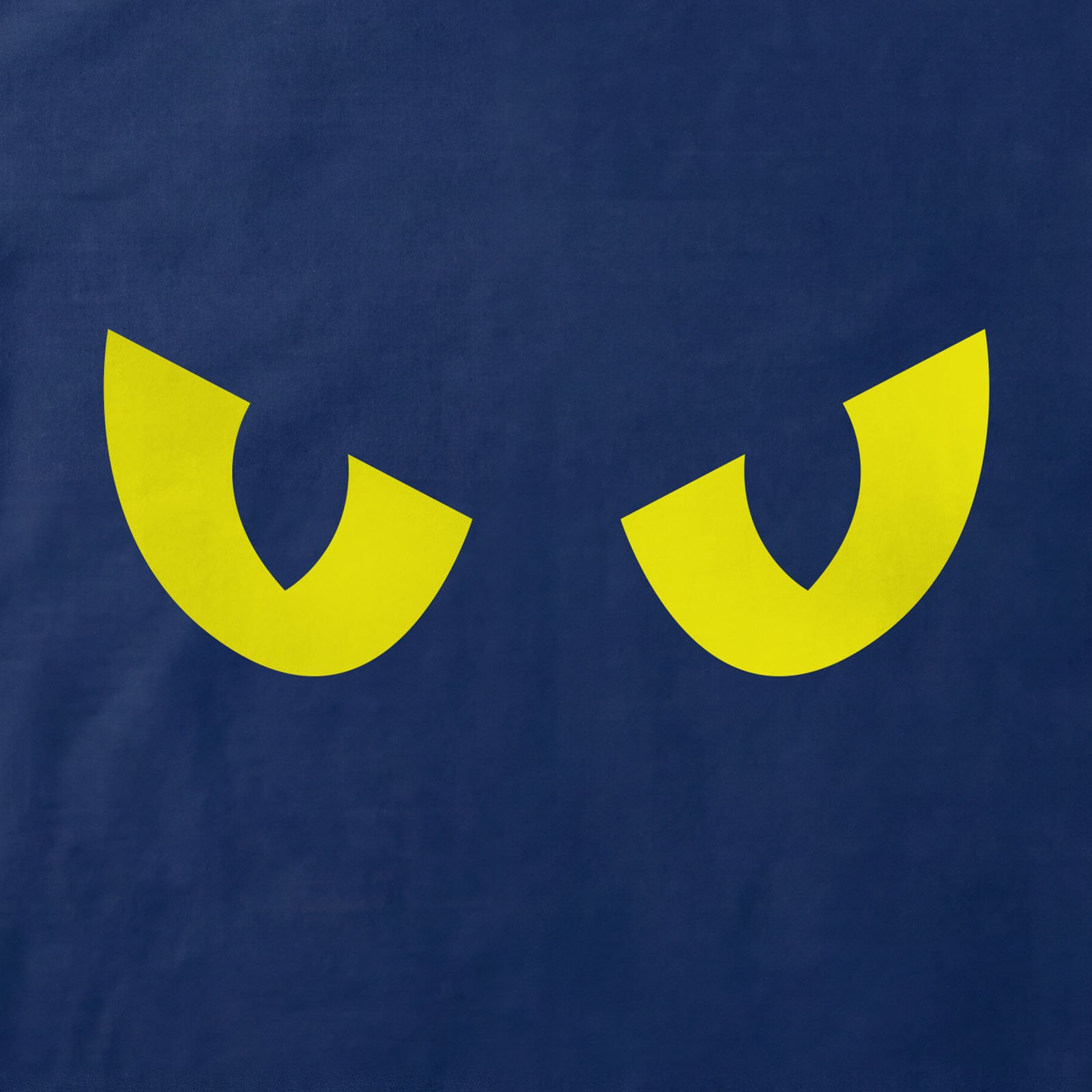 Yellow Eyes T-Shirt print detail in Navy