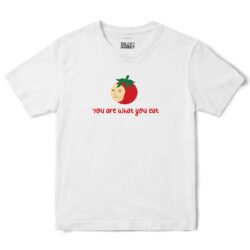 You Are What You Eat Tomato T-Shirt in White