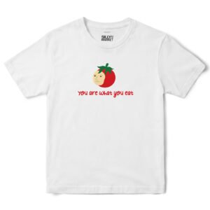You Are What You Eat Tomato T-Shirt in White